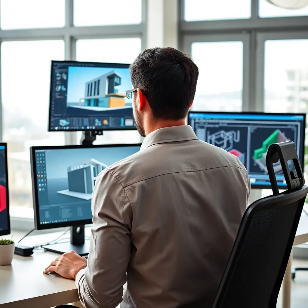 Designer erstellt realistische Materialien für ein 3D-Modell mit Substance Painter