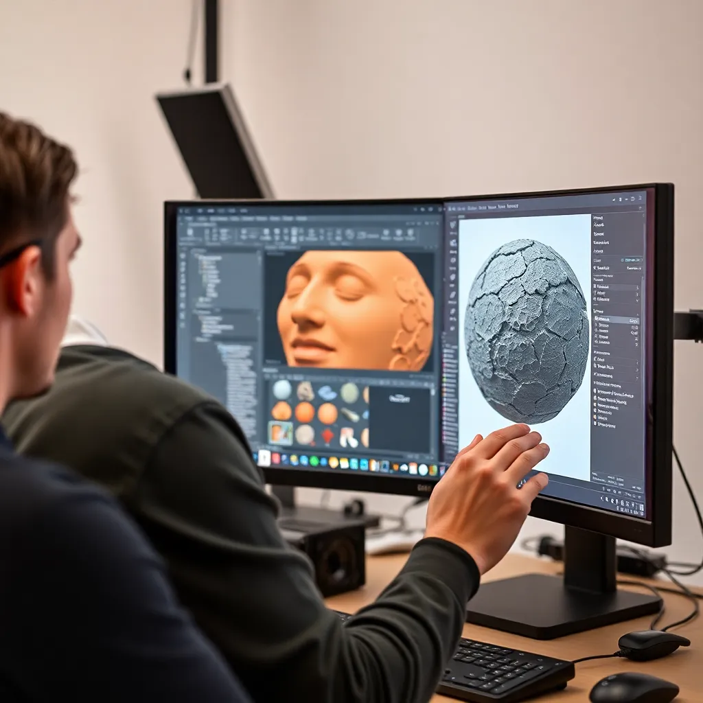 ZBrush-Workshop mit mehreren Teilnehmern an Computern