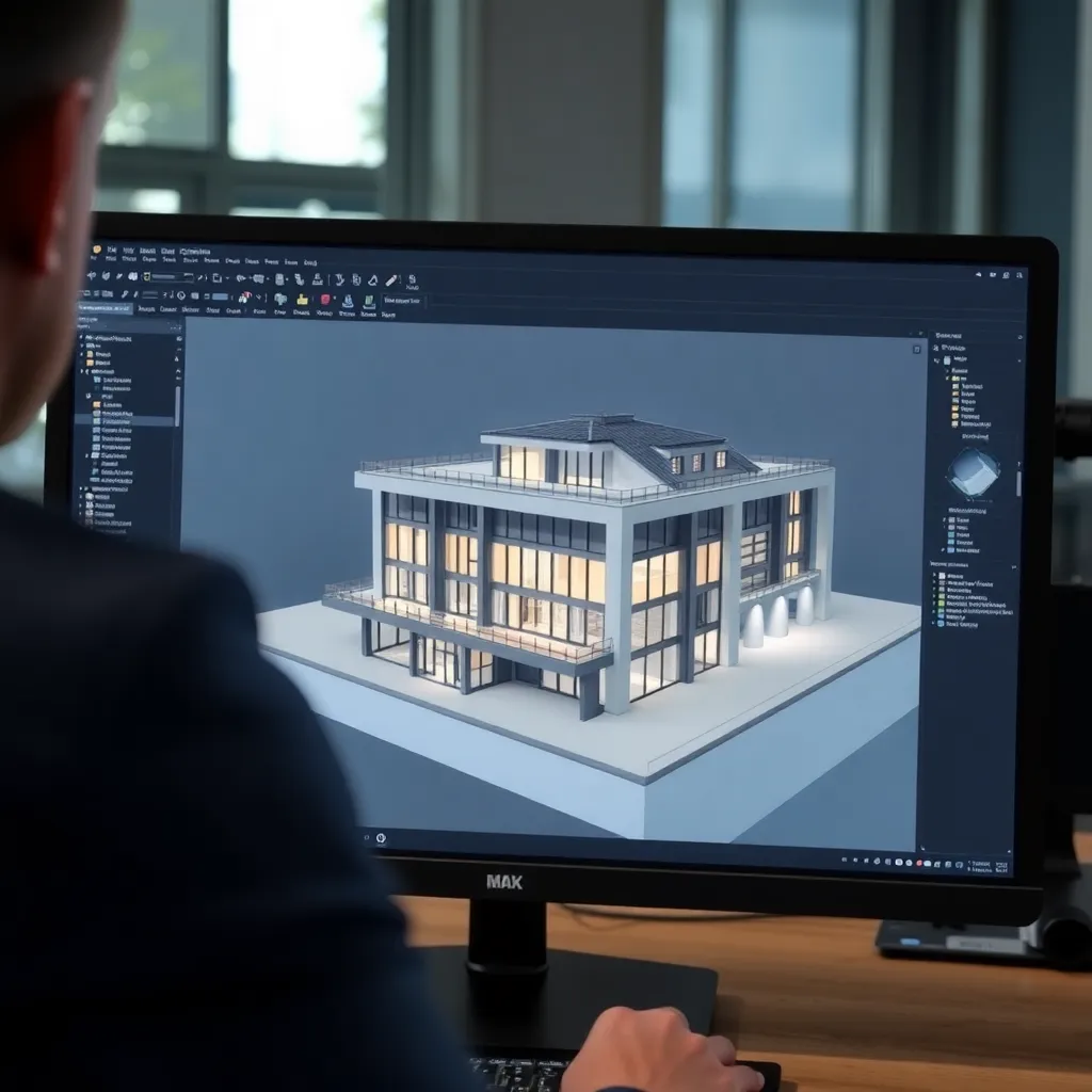 Blender Charaktermodellierung Tutorial auf einem Bildschirm