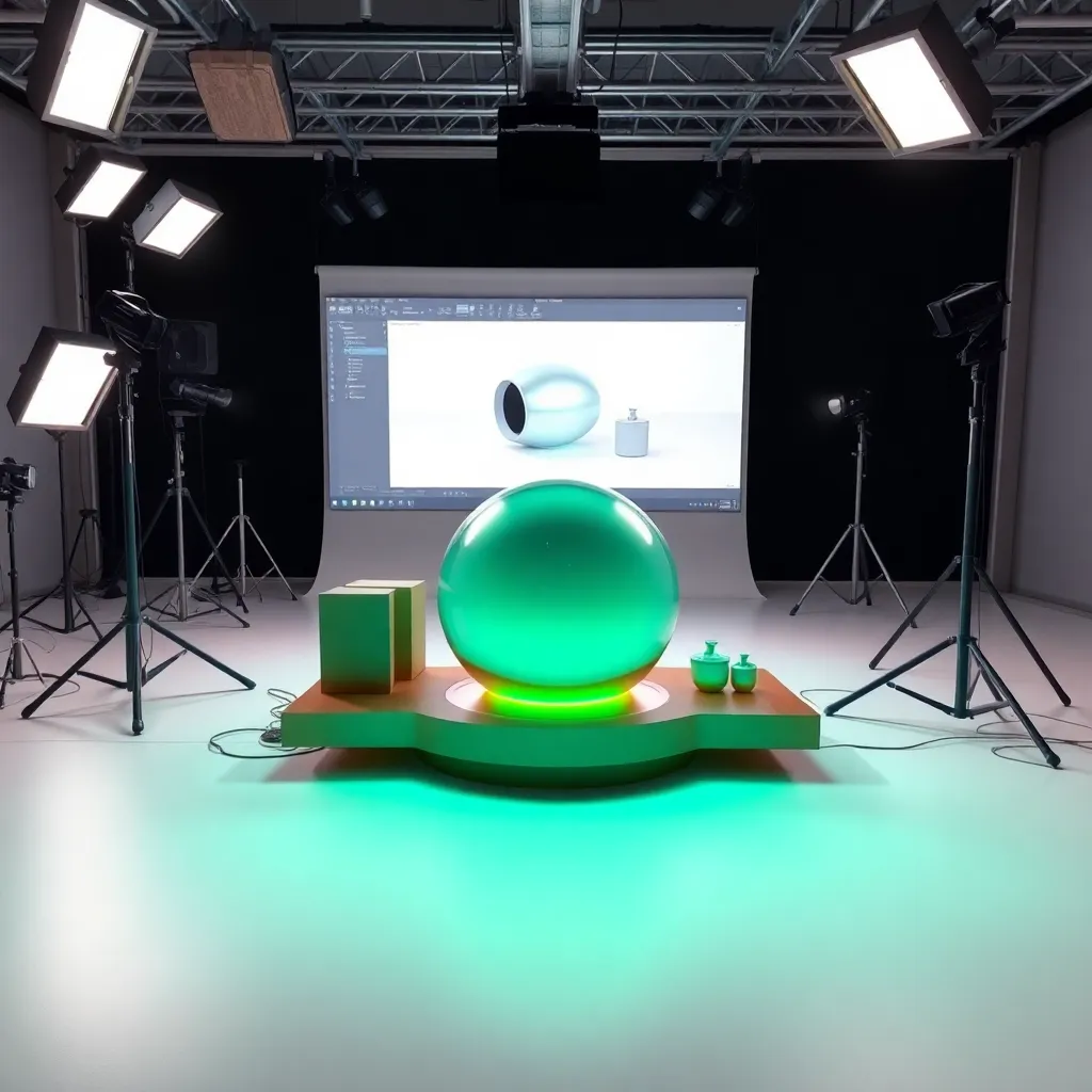 Produktvisualisierung mit Cinema 4D in einem professionellen Studio