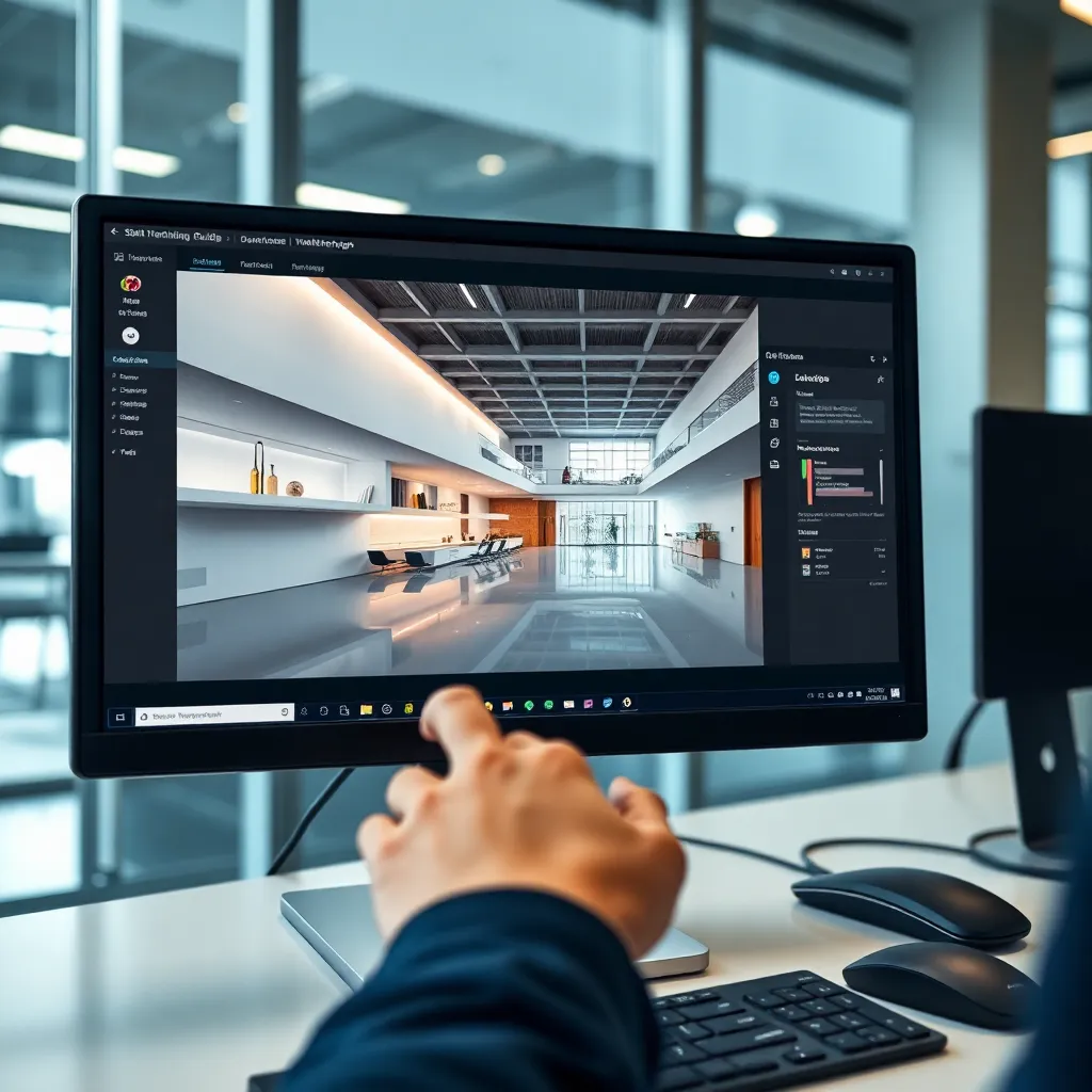 Unreal Engine Interface für Architekturvisualisierung