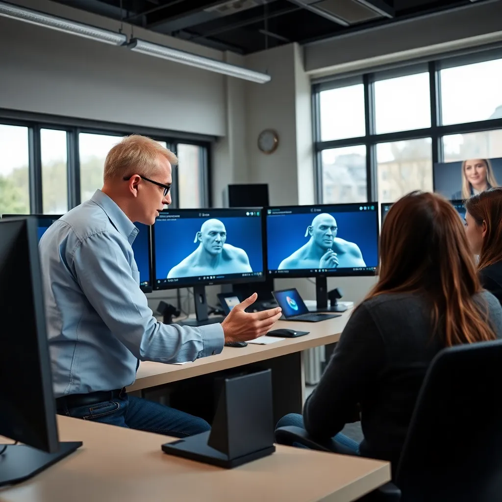 ZBrush-Workshop mit Dozent und Teilnehmern