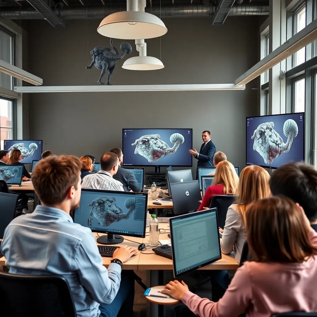 Professionelle Produktvisualisierung mit Cinema 4D auf modernem Computerbildschirm